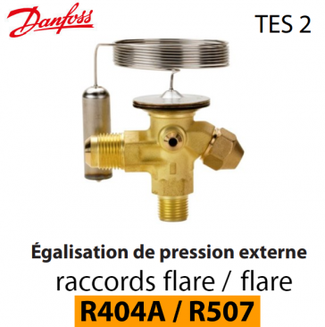 Thermostatisch expansieventiel TES 2 - 068Z3403 - R404A/R507A Danfoss