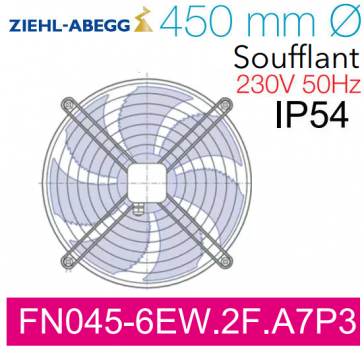 Axiaalventilator FN045-6EW.2F.A7P3 van Ziehl-Abegg