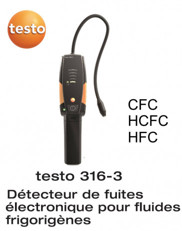 Testo 316-3 - Lekdetector voor koelmiddel  