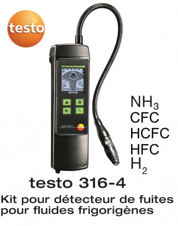 Testo 316-4 - Lekdetector voor koelmiddel - ammoniak
