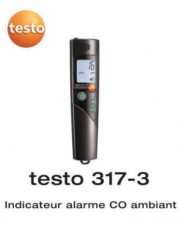 testo 317-3 - Draagbare CO-detector voor metingen in de omgevingslucht