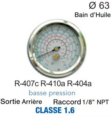 Oliebadmeter R-407c, R-404A, R-410A BP