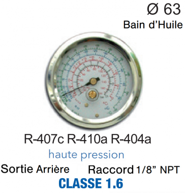 Oliebadmeter R-407c, R-404A, R-410A HP