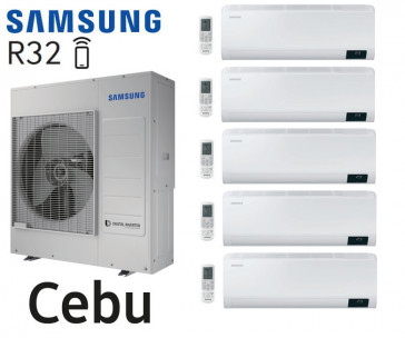 Samsung Cebu 5-Split AJ100TXJ5KG + 4 AR07TXFYAWKN + 1 AR18TXFYAWKNEU