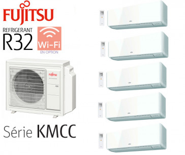 Fujitsu 5-Split Wand AOY100M5-KB + 4 ASY25MI-KMCC + 1 ASY35MI-KMCC