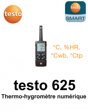 testo 625 - Digitale thermo-hygrometer met App-aansluiting