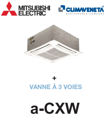 Ventilatorconvector 4-weg cassette a-CXW 2T 0402 + 3-WAY VALVE