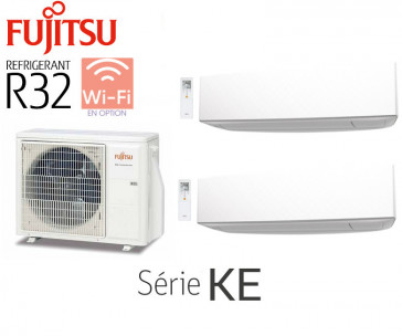 Fujitsu Bi-Split Wandmontage AOY50M2-KB + 2 ASY25MI-KE
