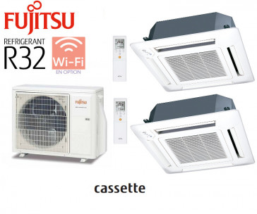 Fujitsu Bi-Split CASSETTES 600 X 600 AOY50M2-KB + 2 AUY25MI-KV 