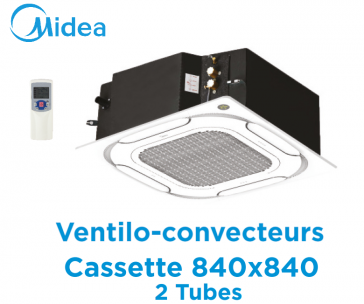 Cassette ventilatorconvector 840x840 2 slangen MKA-V600R van Midea