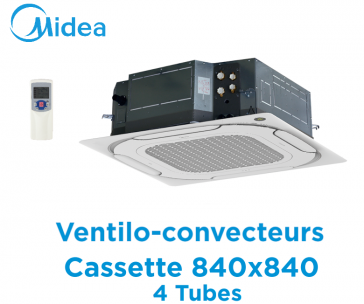 Cassette ventilatorconvector 840x840 4 buizen MKA-V950FA van Midea