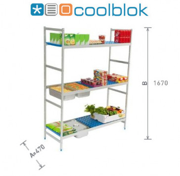 Coolblok Modulaire Opstelling - 470 mm X 1670 mm hoogte
