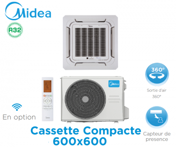 Midea Compact Cassette 600x600 MCA3U-18HFN8-QRD0W(GA)