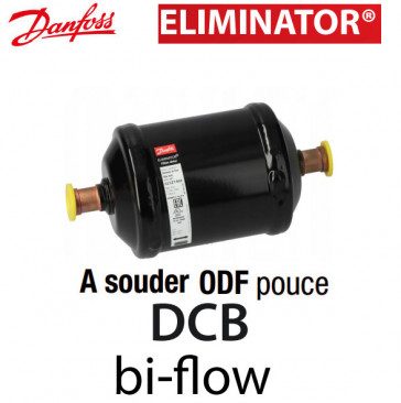 Filtre déshydrateur bidirectionnel Danfoss DCB 164S - Raccordement 1/2 ODF