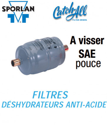 Sporlan C-164 filter-droger - 1/2 SAE aansluiting
