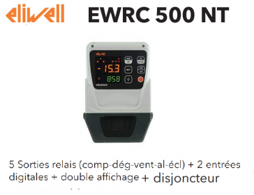 Eliwell EWRC 500 NT 2HP BUZ 4D koelcelregelaar