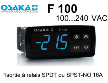 Osaka F 100 Blauw Digitale Thermostaat in 100...240 VAC