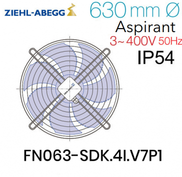 Ziehl-Abegg FN063-SDK.4I.V7P1 Axiaal ventilator