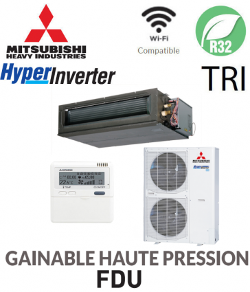 MHI Gainable Haute Pression HYPERINVERTER FDU140VHSX-W - 380 V