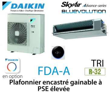 Daikin Advance FDA125A 3-fase inbouw hoog-EP gainable plafondlamp