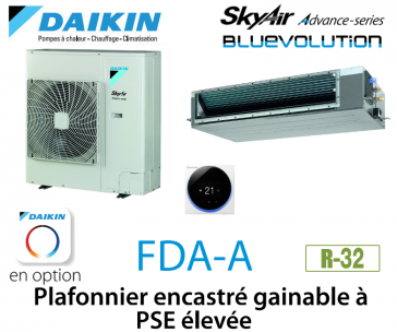Daikin Advance FDA125A enkelfasige hoge EPS inbouw plafondlamp