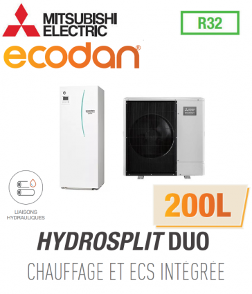 Ecodan HYDROSPLIT DUO 200L R32 EHPT20X-VM6D + PUZ-WM112VAA