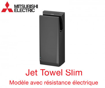 Jet Towel Slim handendroger zwart JT-SB216JSH2-H-NE met verwarming van Mitsubishi