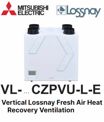 Mitsubishi VL-350CZPVU-L-E verticale ventilator met warmteterugwinning