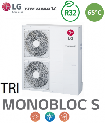 Warmtepomp THERMA V Monobloc 65°C - HM163MR.U34 - drie fase - R32