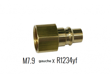 Cilinderadapter M7.9 links F X Snelkoppeling R1234yf