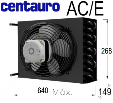 Luchtgekoelde condensor AC/E 223/2.97 - OEM 810 - van Centauro