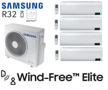 Samsung Windvrij Elite Quad-Split AJ080TXJ4KG + 3 AR07CXCAAWKNEU + 1 AR12CXCAAWKNEU