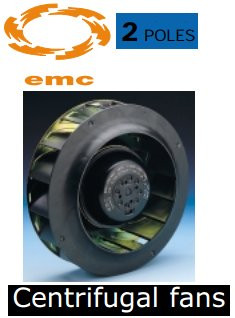 EMC-centrifugaalventilator RB2C-220/063 K132 l