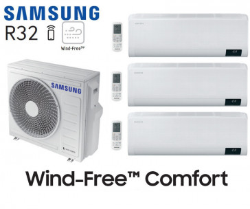 Samsung Windvrij Comfort Tri-Split AJ068TXJ3KG + 2 AR07TXFCAWKN + 1 AR12TXFCAWKN
