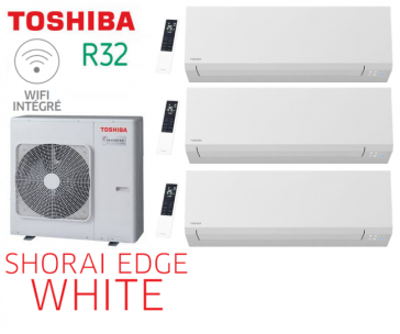 Toshiba SHORAI EDGE WIT Tri-Split RAS-3M18G3AVG-E + 2 RAS-M05G3KVSG-E + 1 RAS-B10G3KVSG-E