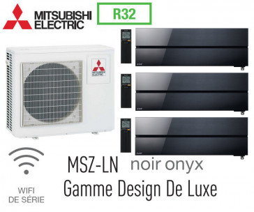 Mitsubishi Tri-split wandmodel De Luxe MXZ-4F83VF + 2 MSZ-LN25VGB + 1 MSZ-LN35VGB - R32