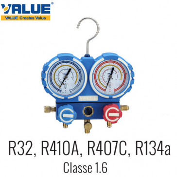 2-weg drukmeter R32, R410A, R407C, R134a van Value