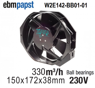 EBM-PAPST Axiale ventilator W2E142-BB01-01
