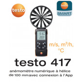 testo 417 - Digitale 100 mm schroefanemometer met App-aansluiting