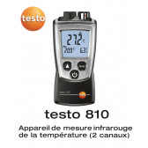 Testo 810 - 2-kanaalsthermometer voor kamertemperatuur en IR