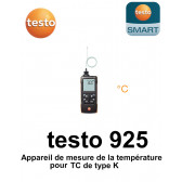 testo 925 - Temperatuurmeetinstrument voor CT's van type K met App-aansluiting