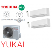 Toshiba Yukai Bi-Split RAS-2M18G3AVG-E + 1 RAS-B07E2KVG-E + 1 RAS-B13E2KVG-E