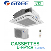 GREE Cassete U-MATCH 600x600 UM CST 18 R32