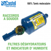 Castel filterdroger met kijkglas 4116/M12S - 12 MM ODS aansluiting