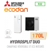 Ecodan Omkeerbare HYDROSPLIT DUO 170L R32 ERPT17X-VM2D + PUZ-WM85VAA