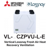 Ventilation verticale à récupération de chaleur VL-350CZPVU-L-E de Mitsubishi