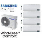 Samsung Windvrij Comfort Quad-Split AJ080TXJ4KG + 3 AR07TXFCAWKN + 1 AR12TXFCAWKN