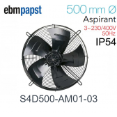 S4D500-AM01-03 Axiale ventilator van EBM-PAPST