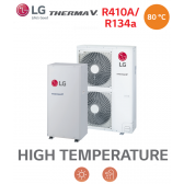 THERMA V Hoge Temperatuur Warmtepomp 80°C - HU161HA.U33 + HN1610H.NK3 - R410A