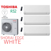 Toshiba SHORAI EDGE WHITE Tri-Split RAS-3M26G3AVG-E + 2 RAS-M05G3KVSG-E + 1 RAS-B16G3KVSG-E